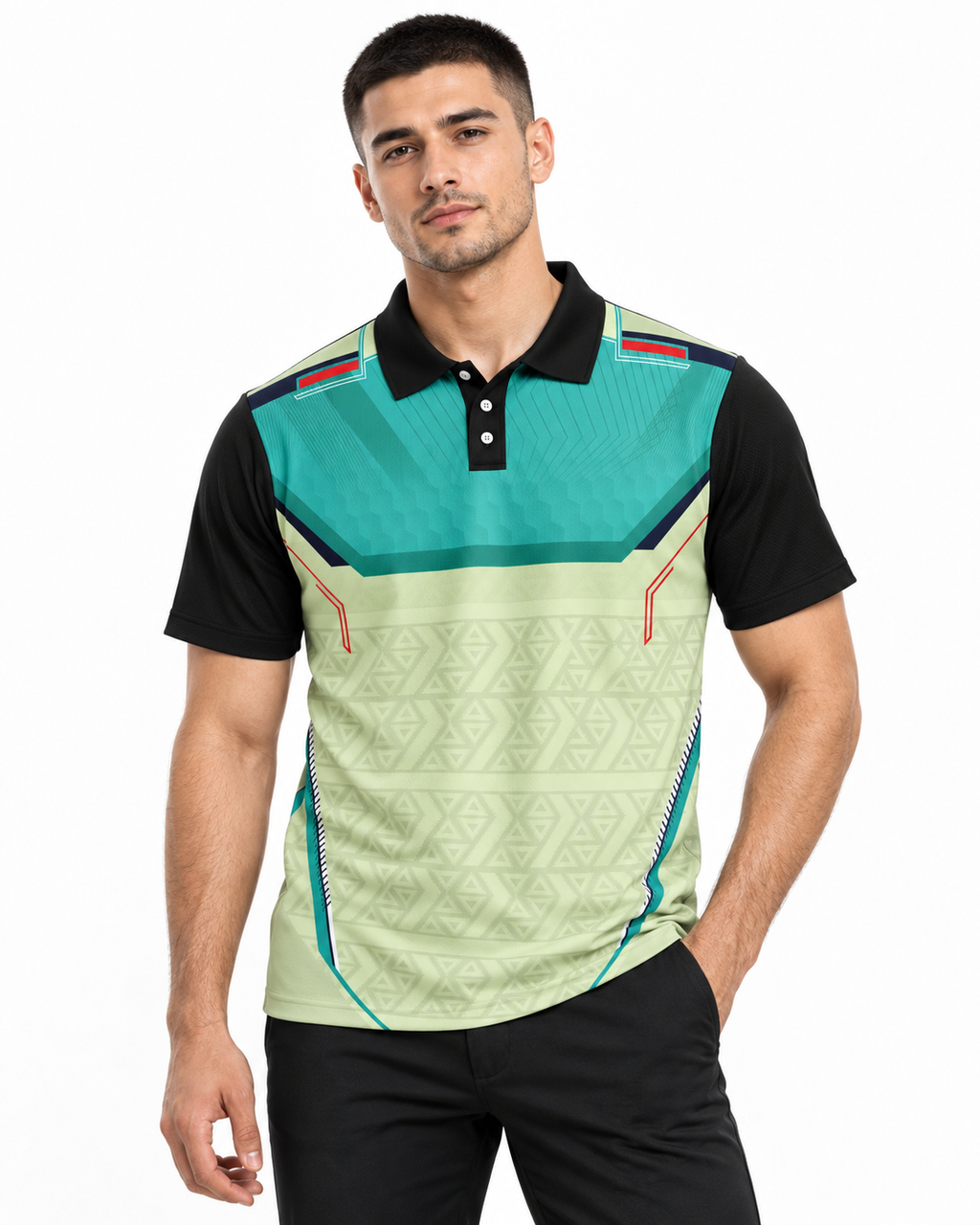 Warmbull B217 Aqua Heritage Poly Blend Polo T-Shirt for Men