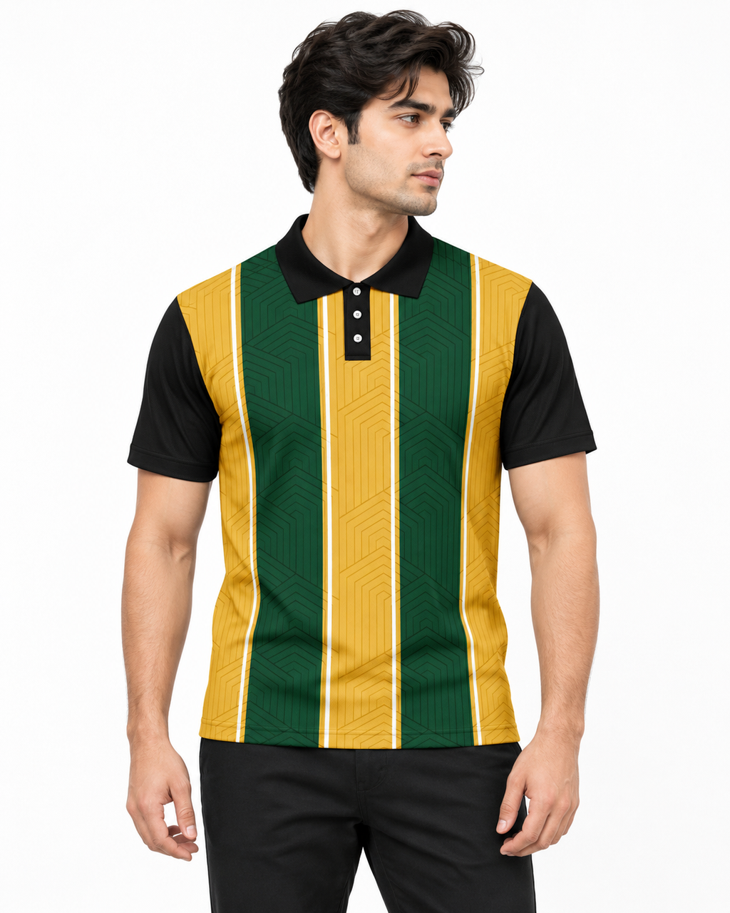 Warmbull B199 Mustard Green Poly Blend Polo T-Shirt | S-3XL