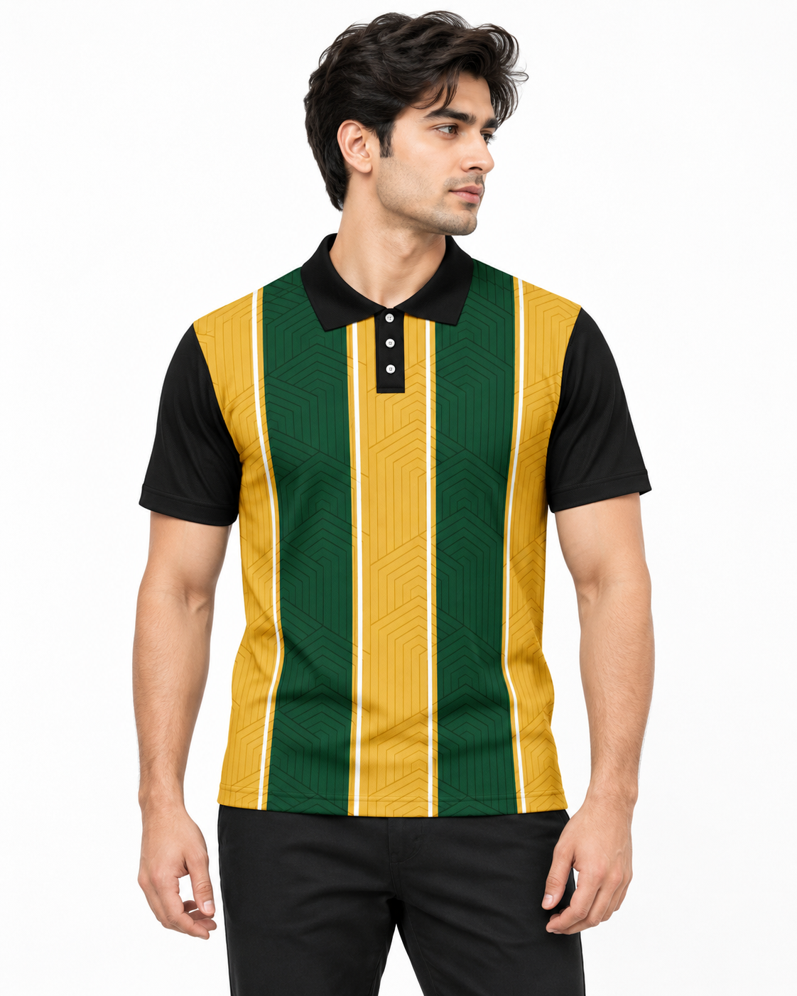 Warmbull B199 Mustard Green Poly Blend Polo T-Shirt | S-3XL