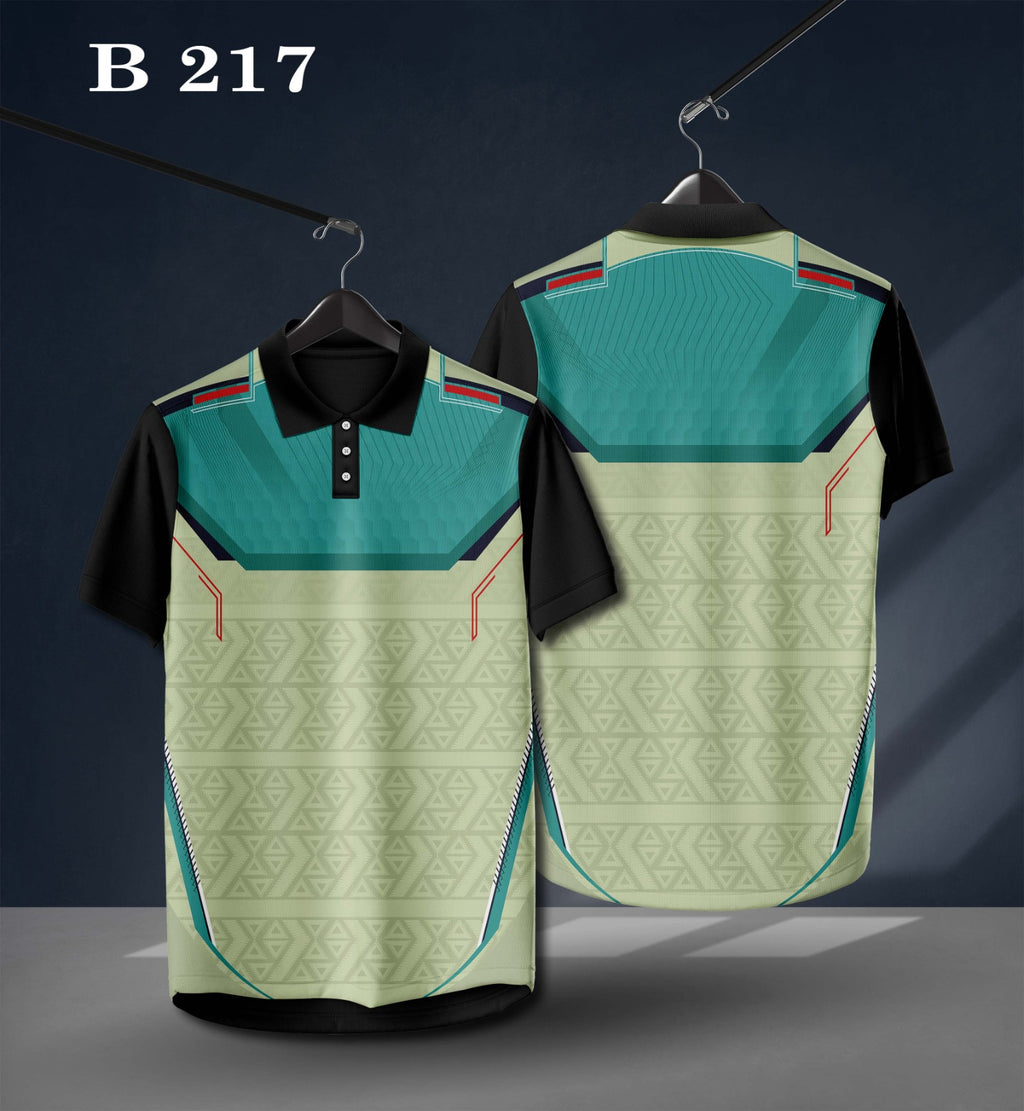 Warmbull B217 Aqua Heritage Poly Blend Polo T-Shirt for Men