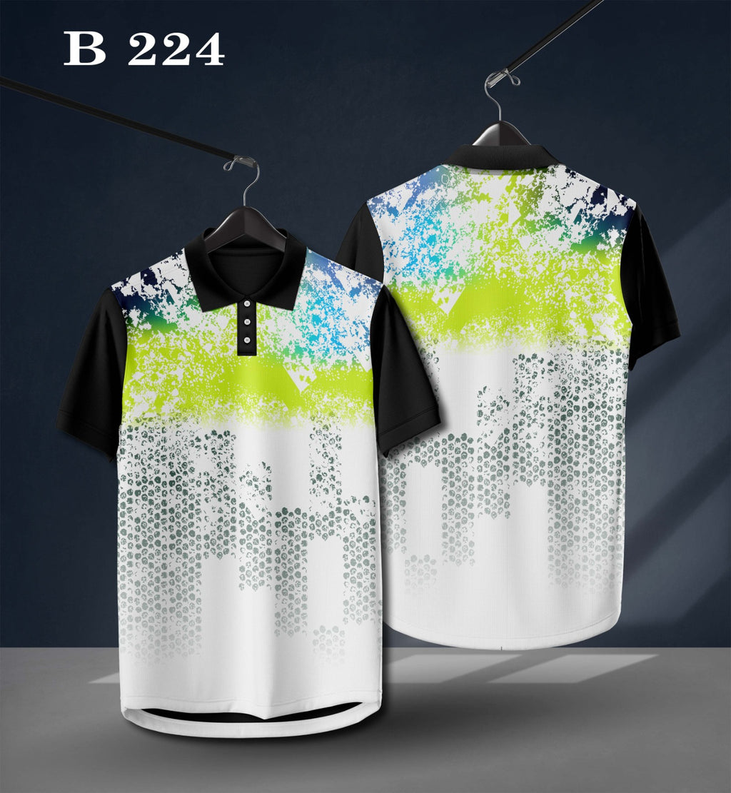 Warmbull B224 White Lime Poly Blend Polo T-Shirt | S-3XL
