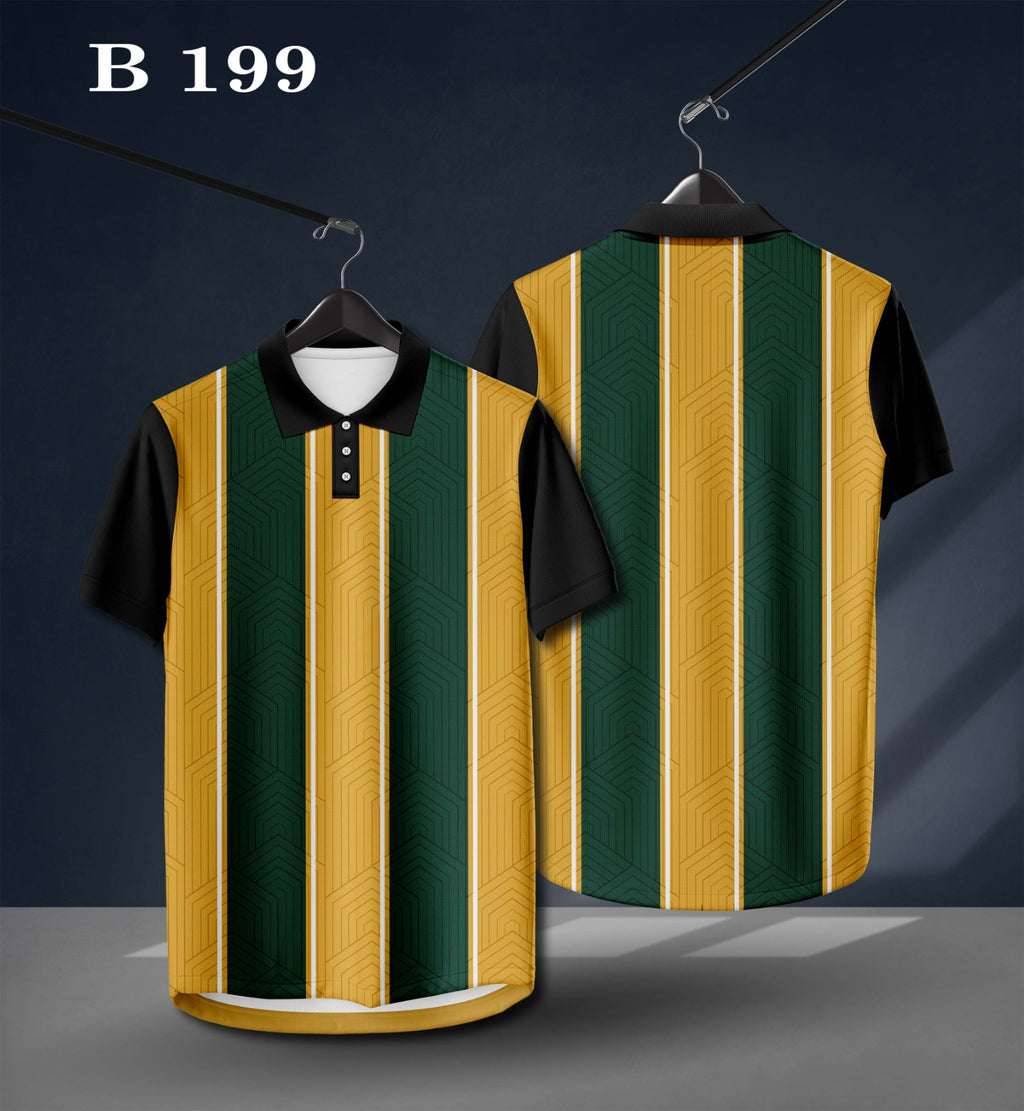Warmbull B199 Mustard Green Poly Blend Polo T-Shirt | S-3XL