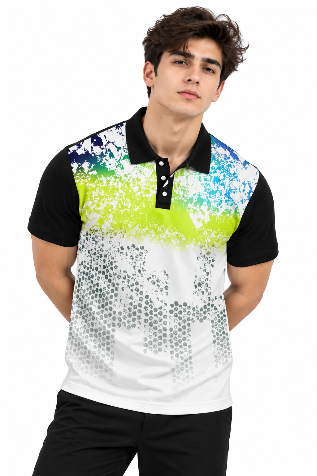 Warmbull B224 White Lime Poly Blend Polo T-Shirt | S-3XL